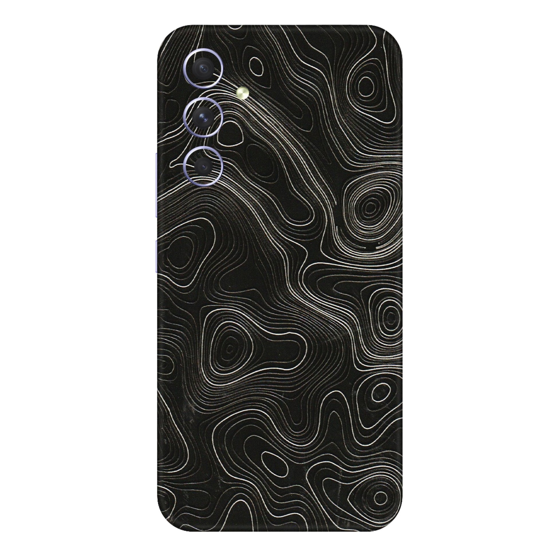 Samsung A/S Series Phone Skins (All Models) - Black Swirl - 3D Embossed Finish (L-196) Samsung Galaxy A54 (5G)