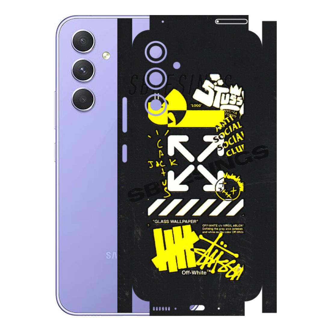 Samsung A/S Series Phone Skins (All Models) - Anti Social Graffiti - 3D Embossed Finish (L-198) Samsung Galaxy A54 (5G)