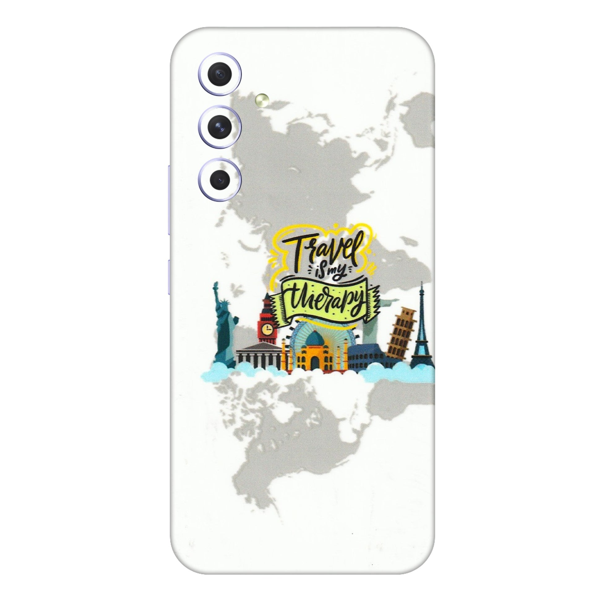 Samsung A/S Series Phone Skins (All Models) - Travel Therapy - 3D Embossed Finish (L-199) Samsung Galaxy A54 (5G)