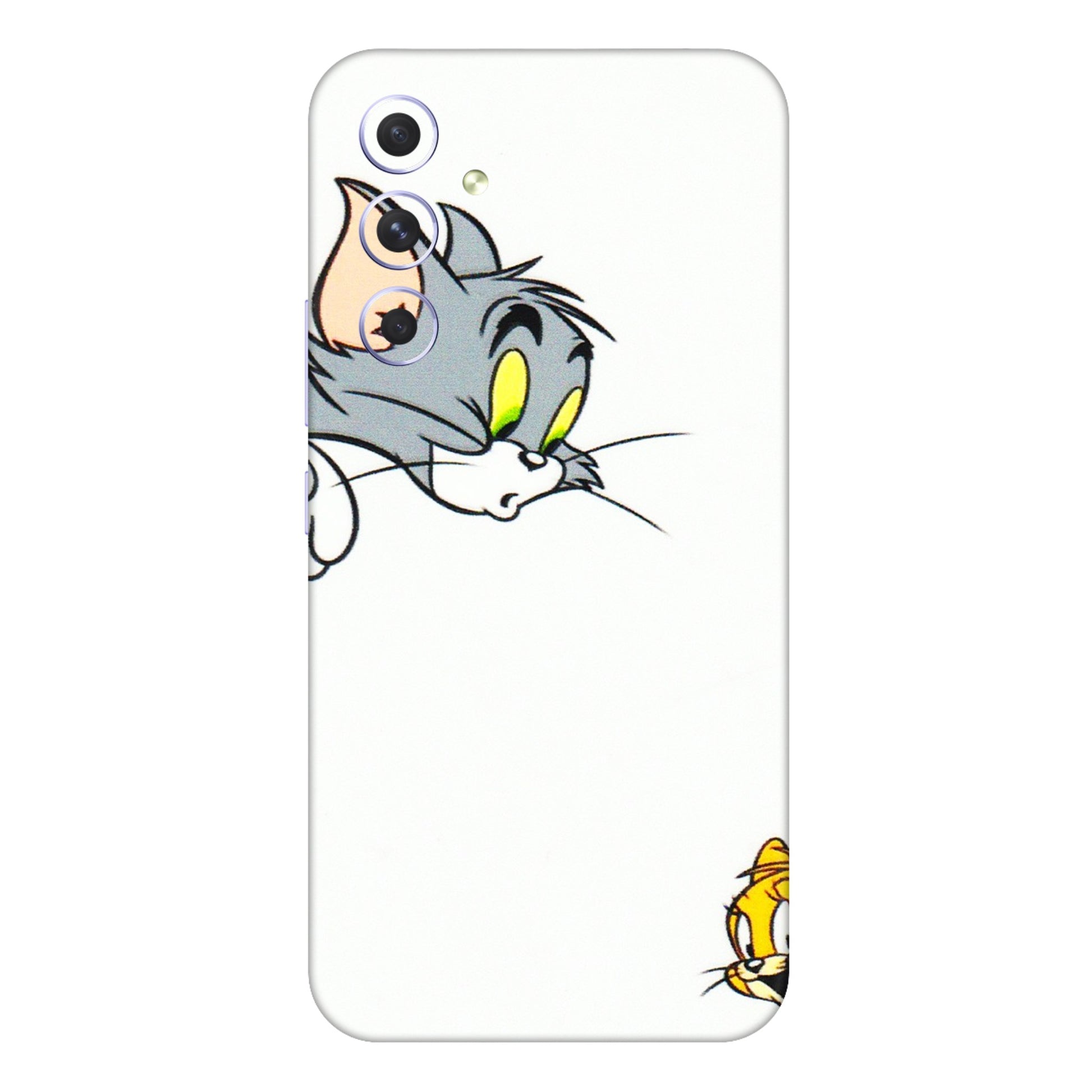 Samsung A/S Series Phone Skins (All Models) - Cute Tom And Jerry - 3D Embossed Finish (L-220) Samsung Galaxy A54 (5G)