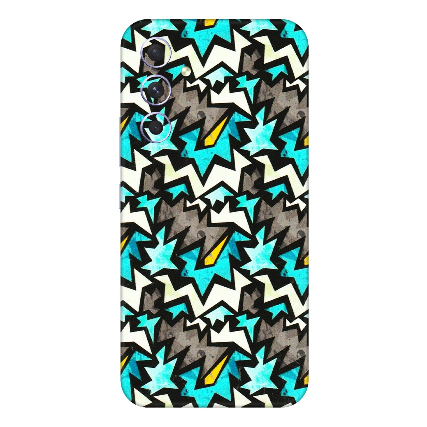 Samsung A/S Series Phone Skins (All Models) - Funky Zig Zag - 3D Embossed Finish (L-223) Samsung Galaxy A54 (5G)