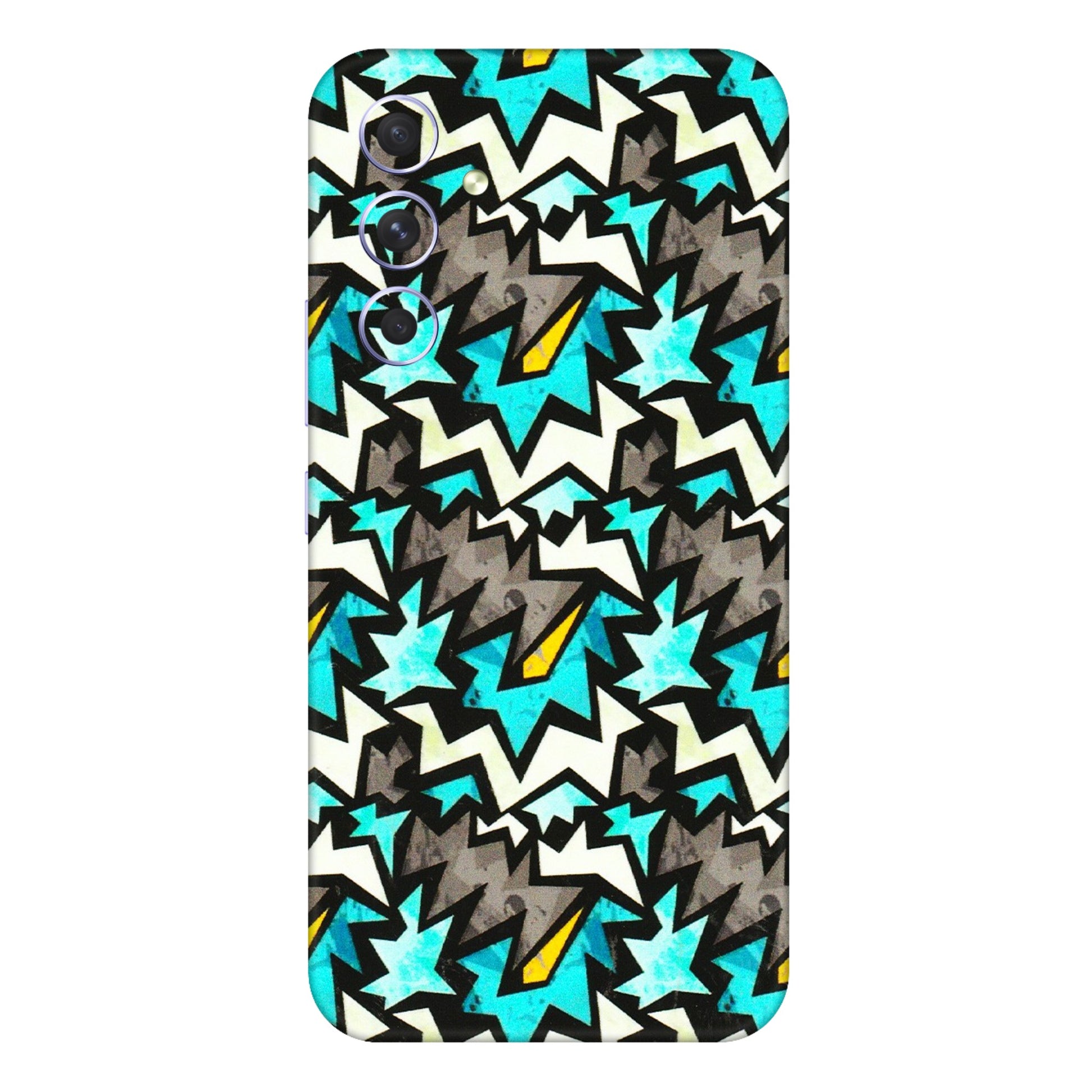 Samsung A/S Series Phone Skins (All Models) - Funky Zig Zag - 3D Embossed Finish (L-223) Samsung Galaxy A54 (5G)