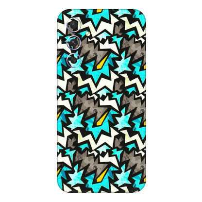 Samsung A/S Series Phone Skins (All Models) - Funky Zig Zag - 3D Embossed Finish (L-223) Samsung Galaxy A54 (5G)