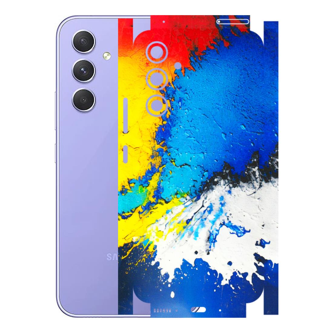Samsung A/S Series Phone Skins (All Models) - Acrylic Paint Spill - 3D Embossed Finish (L-229) Samsung Galaxy A54 (5G)
