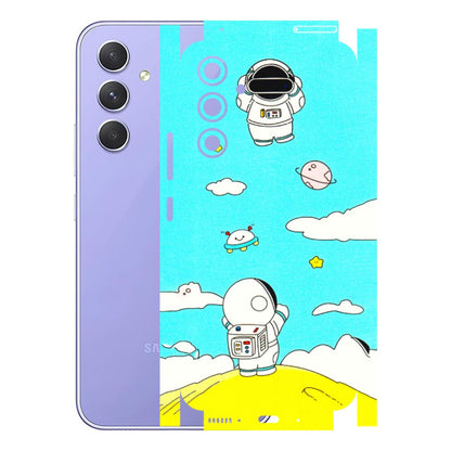 Samsung A/S Series Phone Skins (All Models) - Blue Skies Astro Float - 3D Embossed Finish (L-230) Samsung Galaxy A54 (5G)