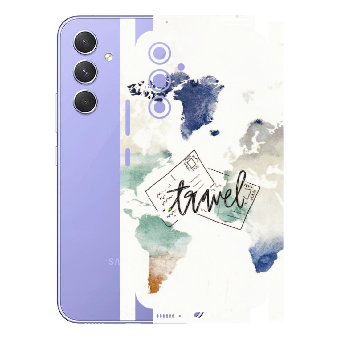 Samsung A/S Series Phone Skins (All Models) - Travel The World - 3D Embossed Finish (L-232) Samsung Galaxy A54 (5G)