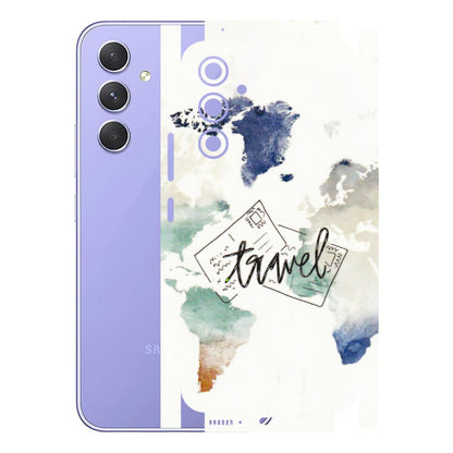 Samsung A/S Series Phone Skins (All Models) - Travel The World - 3D Embossed Finish (L-232) Samsung Galaxy A54 (5G)