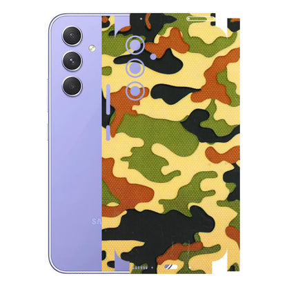 Samsung A/S Series Phone Skins (All Models) - Indian Military - 3D Embossed Finish (L-234) Samsung Galaxy A54 (5G)