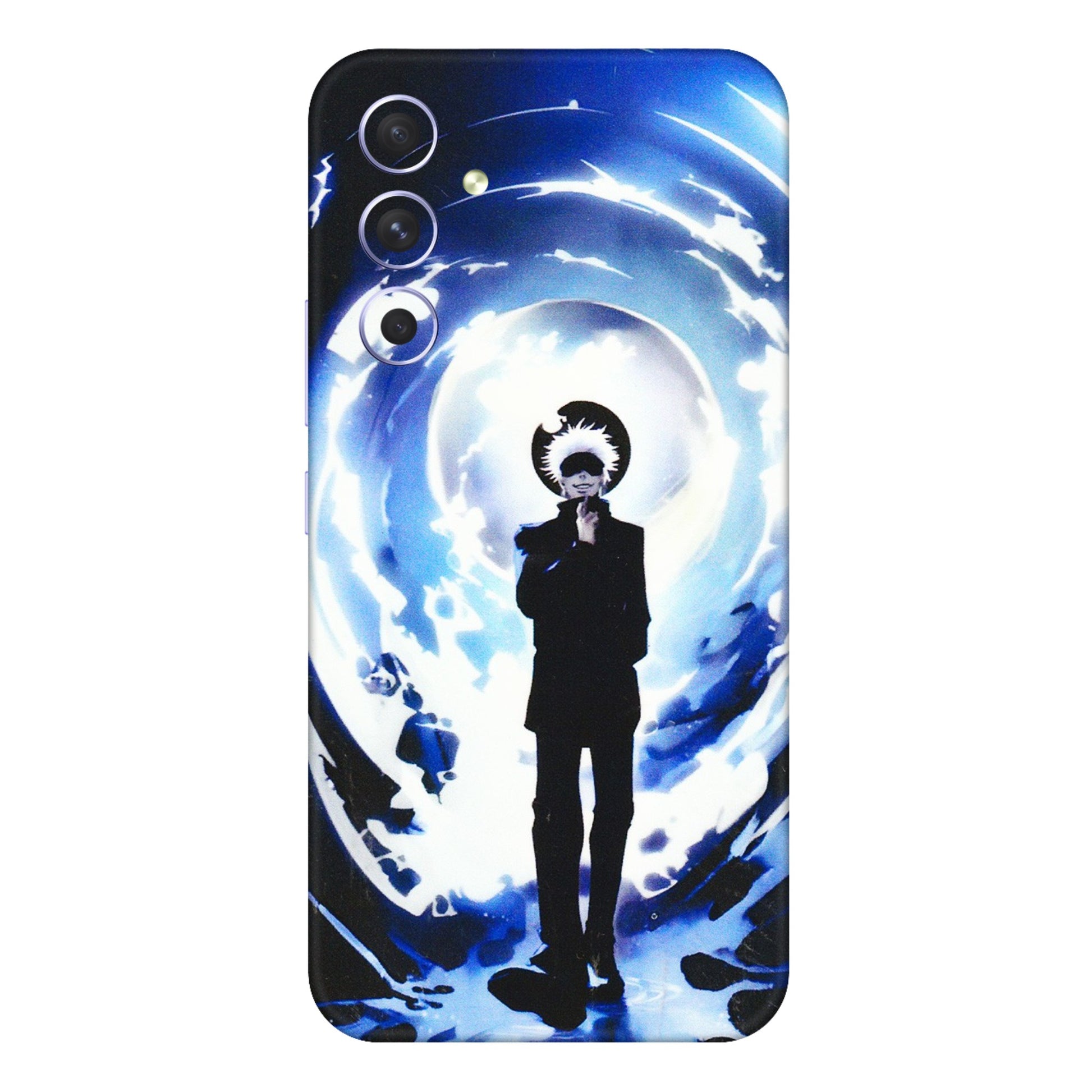 Samsung A/S Series Phone Skins (All Models) - Satoru Gojo Dark Blue - 3D Embossed Finish (L-235) Samsung Galaxy A54 (5G)
