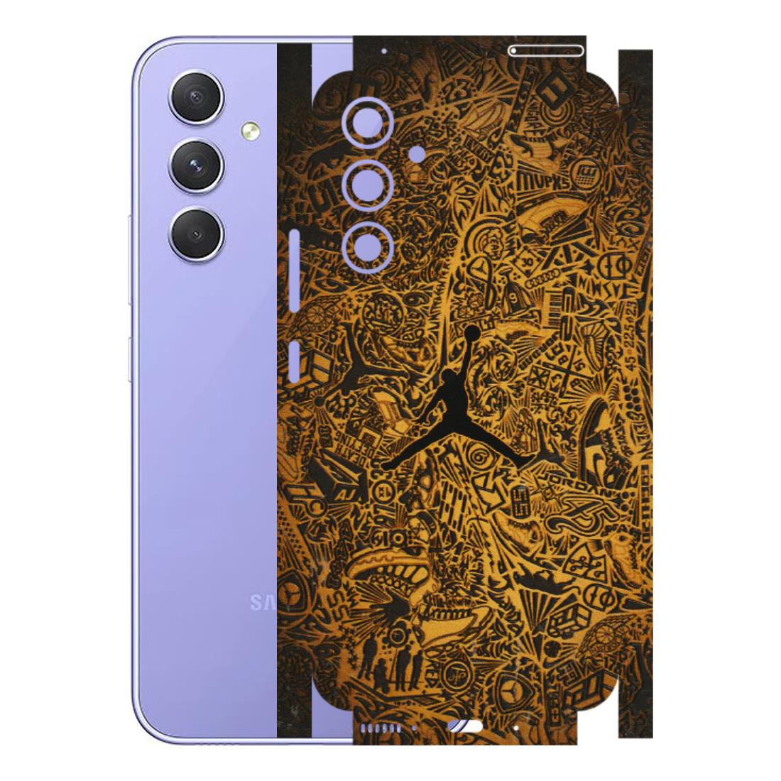 Samsung A/S Series Phone Skins (All Models) - Premium Gold Basketball Player - 3D Embossed Finish (L-236) Samsung Galaxy A54 (5G)