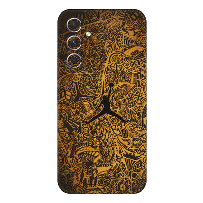 Samsung A/S Series Phone Skins (All Models) - Premium Gold Basketball Player - 3D Embossed Finish (L-236) Samsung Galaxy A54 (5G)
