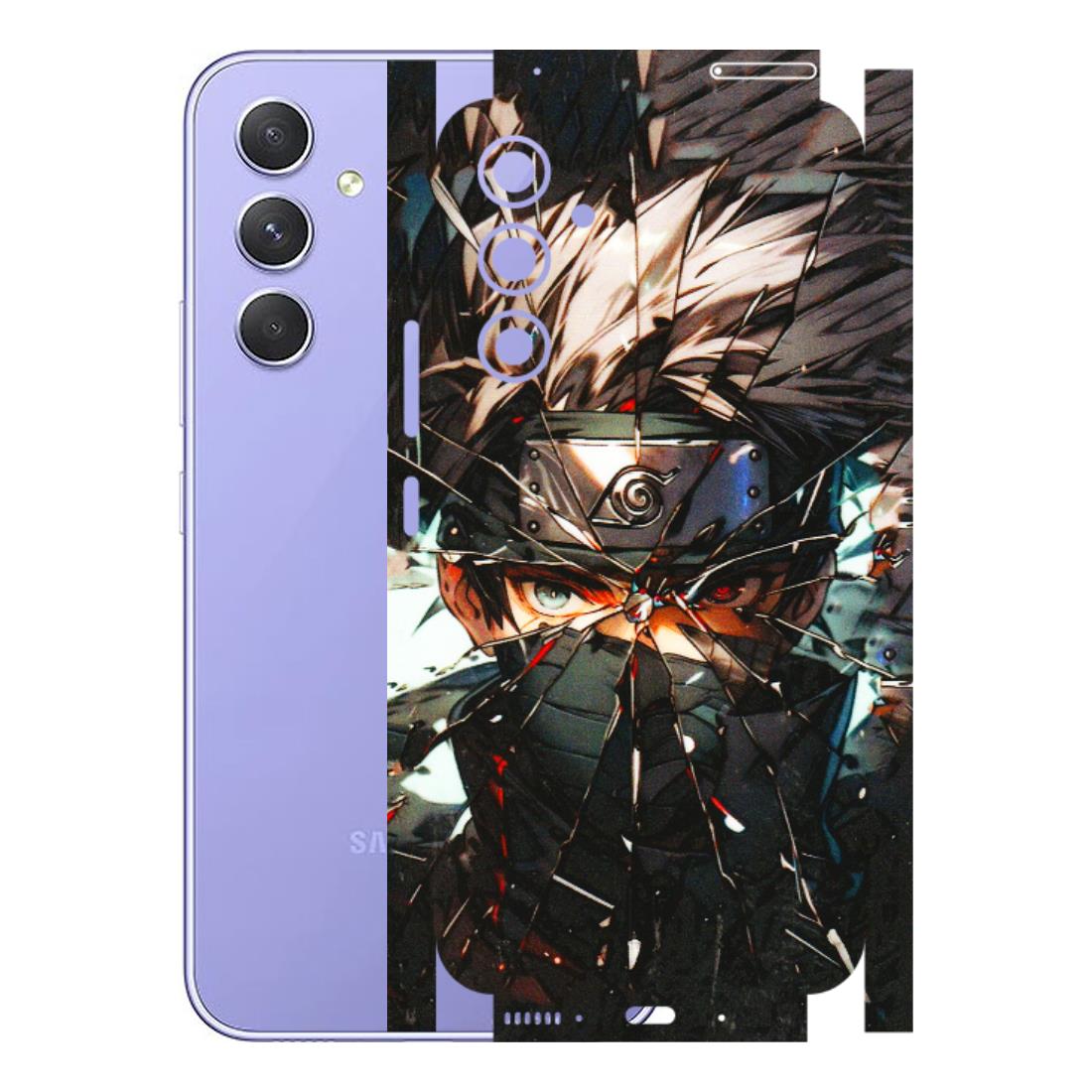 Samsung A/S Series Phone Skins (All Models) - Kakashi Shattered Glass Effect - 3D Embossed Finish (L-237) Samsung Galaxy A54 (5G)