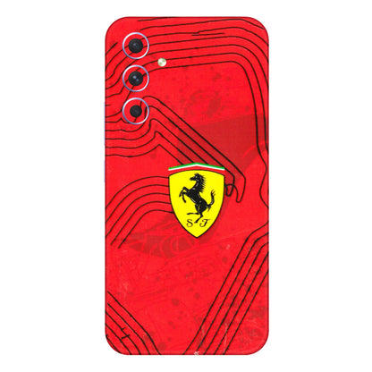 Samsung A/S Series Phone Skins (All Models) - Red Ferrari Logo Stylish - 3D Embossed Finish (L-238) Samsung Galaxy A54 (5G)