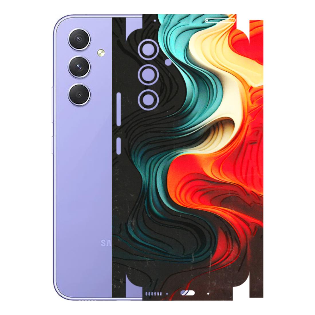 Samsung A/S Series Phone Skins (All Models) - The Silky Swirl - 3D Embossed Finish (L-240) Samsung Galaxy A54 (5G)