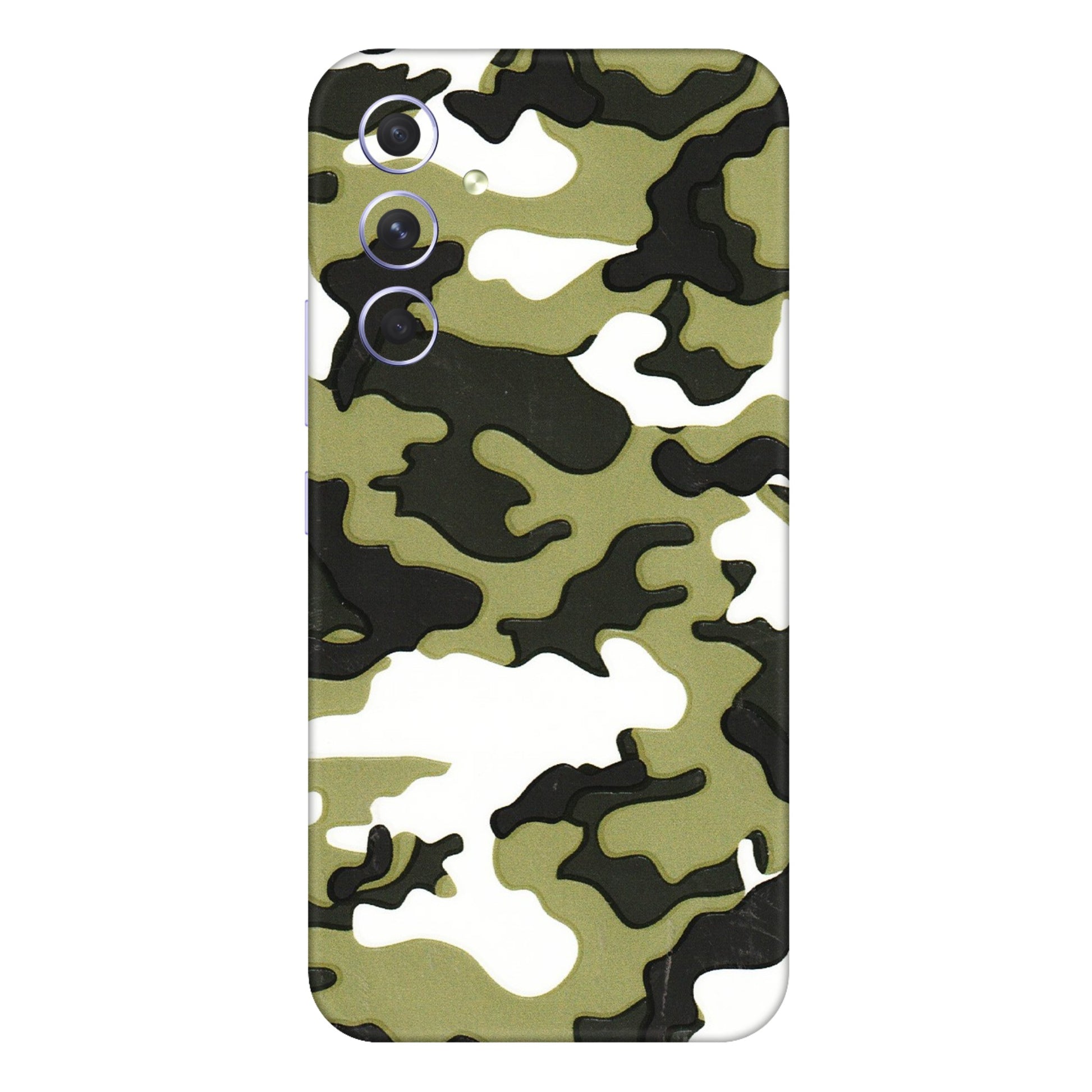 Samsung A/S Series Phone Skins (All Models) - Camouflages White And Green - 3D Embossed Finish (L-243) Samsung Galaxy A54 (5G)