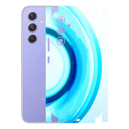 Samsung A/S Series Phone Skins (All Models) - The Blue Curve - 3D Embossed Finish (L-244) Samsung Galaxy A54 (5G)