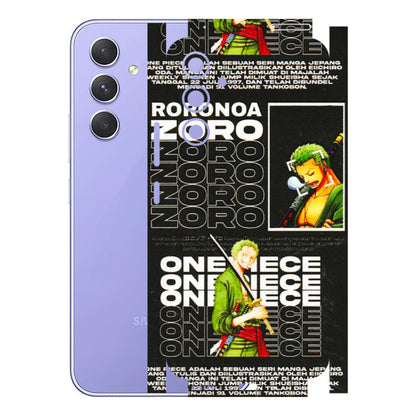 Samsung A/S Series Phone Skins (All Models) - One Piece Zoro - 3D Embossed Finish (L-250) Samsung Galaxy A54 (5G)