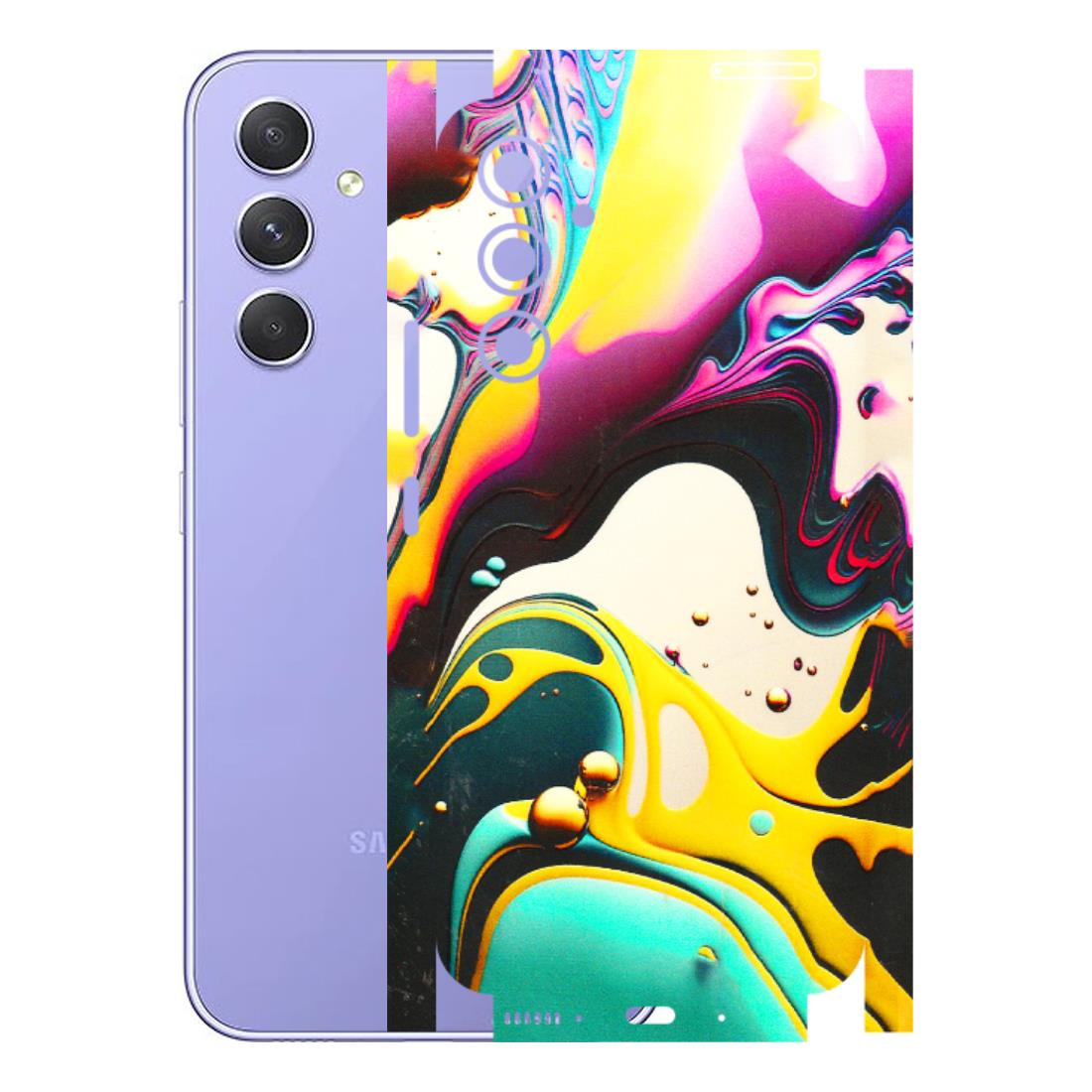 Samsung A/S Series Phone Skins (All Models) - Multicolor Abstract pattern - 3D Embossed Finish (L-254) Samsung Galaxy A54 (5G)