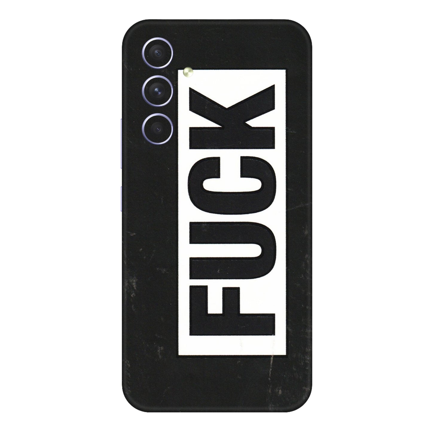 Samsung A/S Series Phone Skins (All Models) - The F Word - 3D Embossed Finish (L-255) Samsung Galaxy A54 (5G)