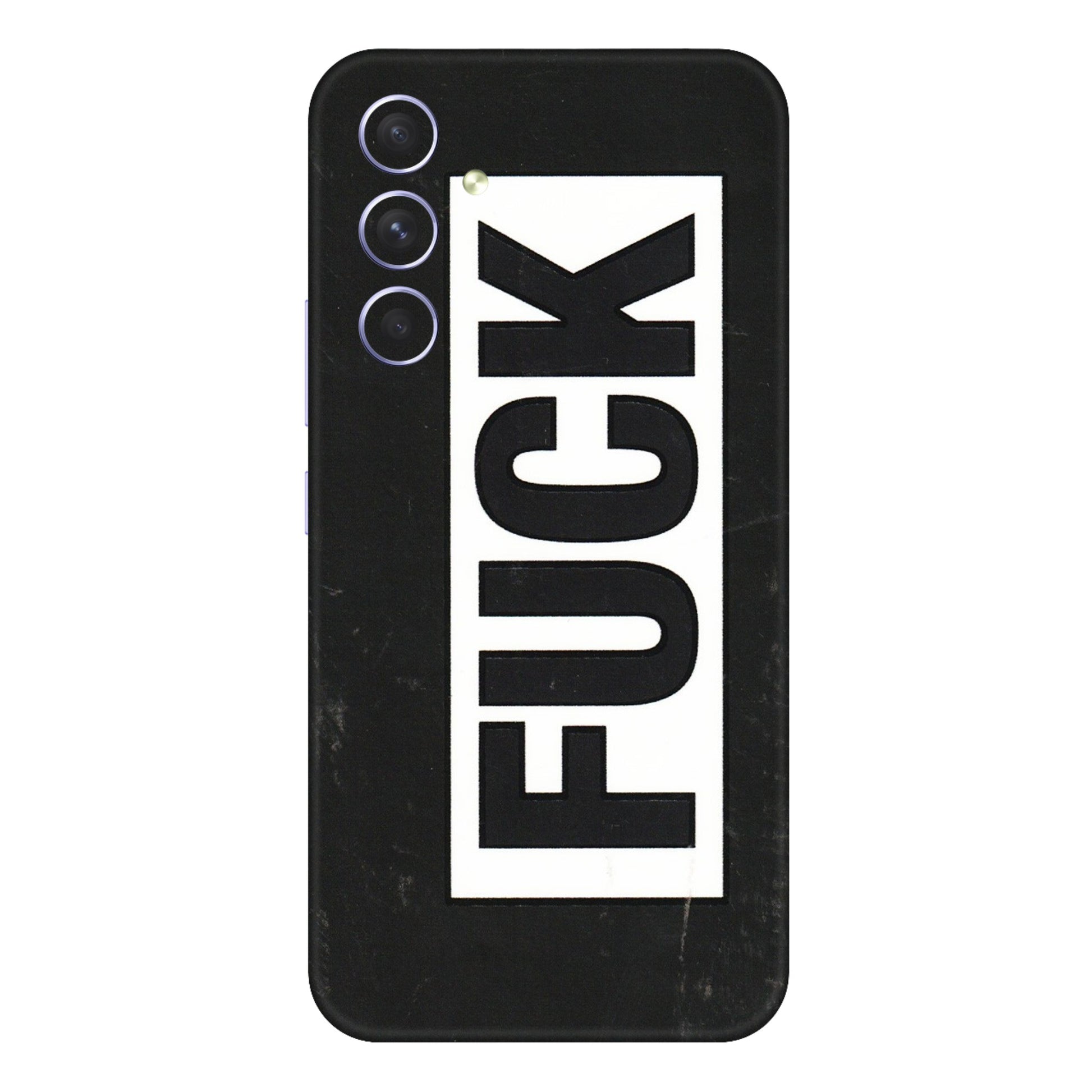 Samsung A/S Series Phone Skins (All Models) - The F Word - 3D Embossed Finish (L-255) Samsung Galaxy A54 (5G)