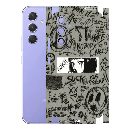 Samsung A/S Series Phone Skins (All Models) - Never Have Love Anime - 3D Embossed Finish (L-260) Samsung Galaxy A54 (5G)