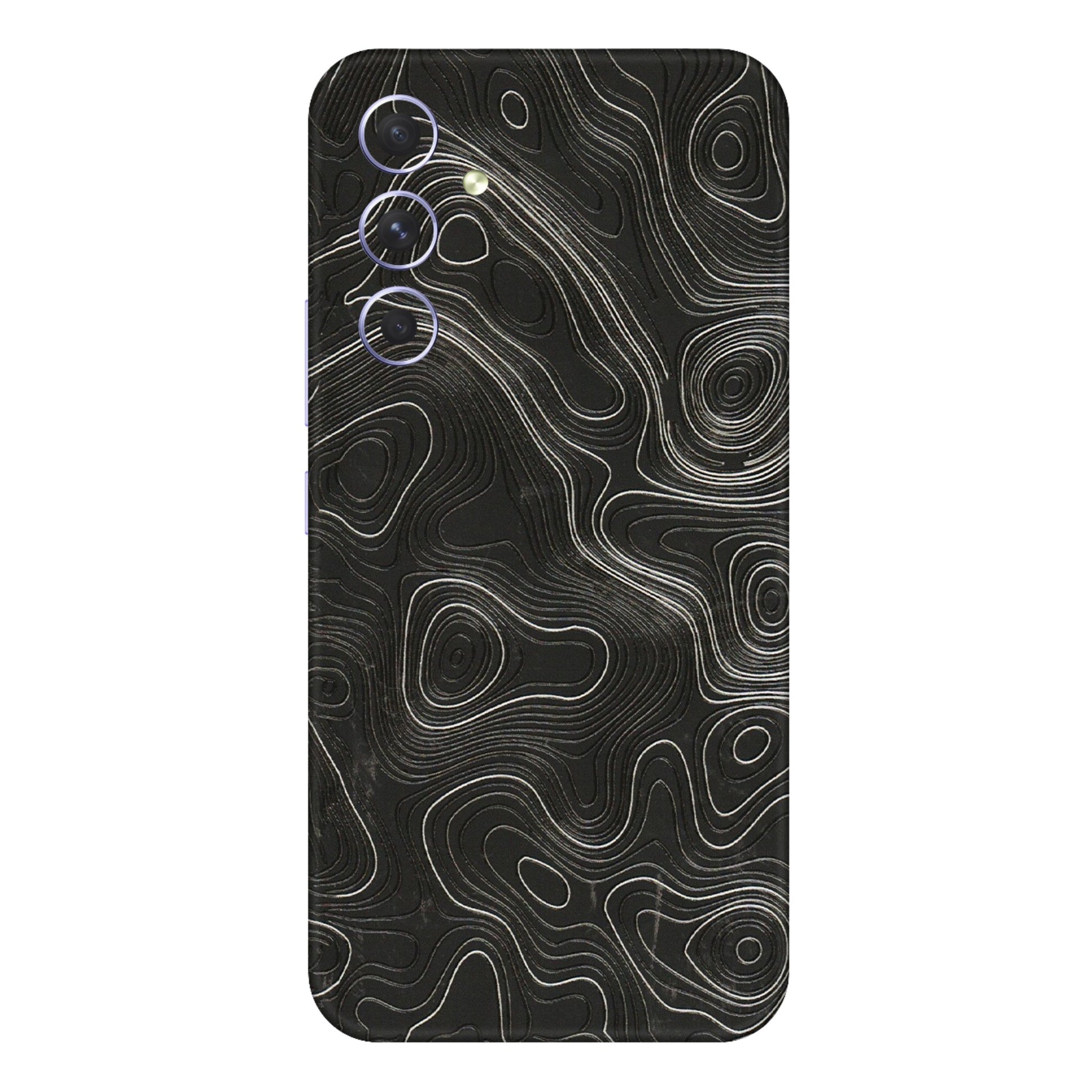 Samsung A/S Series Phone Skins (All Models) - Abstract White Line Map - 3D Embossed Finish (L-269) Samsung Galaxy A54 (5G)
