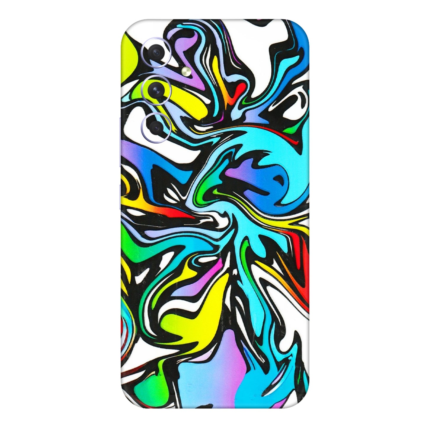 Samsung A/S Series Phone Skins (All Models) - Abstract Colour Paints - 3D Embossed Finish (L-271) Samsung Galaxy A54 (5G)