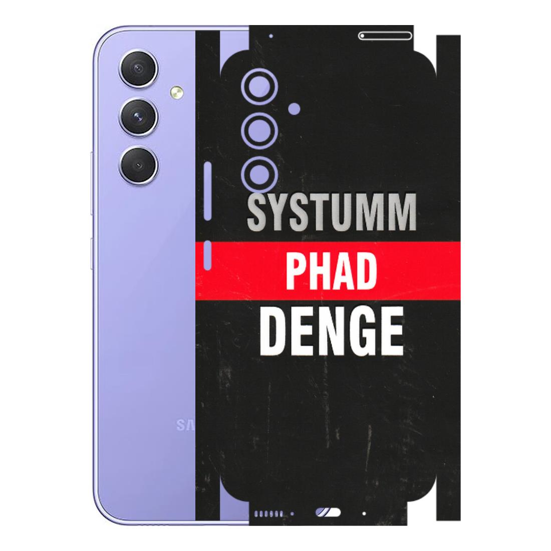 Samsung A/S Series Phone Skins (All Models) - Systumm Phad Denge - 3D Embossed Finish (L-278) Samsung Galaxy A54 (5G)
