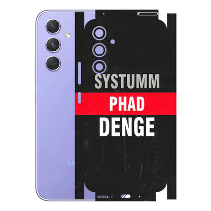 Samsung A/S Series Phone Skins (All Models) - Systumm Phad Denge - 3D Embossed Finish (L-278) Samsung Galaxy A54 (5G)