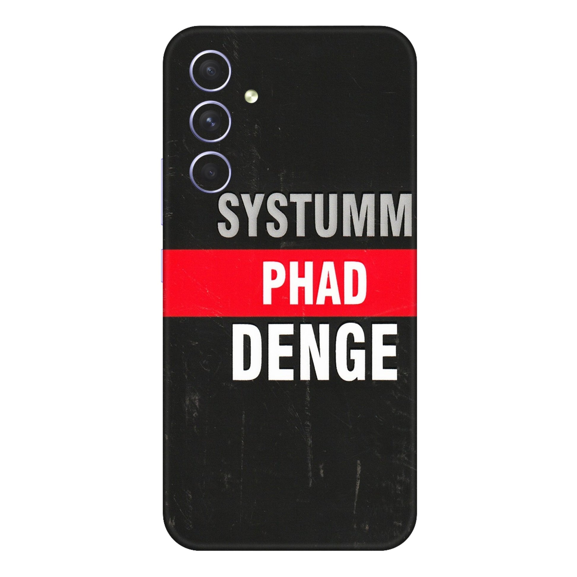 Samsung A/S Series Phone Skins (All Models) - Systumm Phad Denge - 3D Embossed Finish (L-278) Samsung Galaxy A54 (5G)