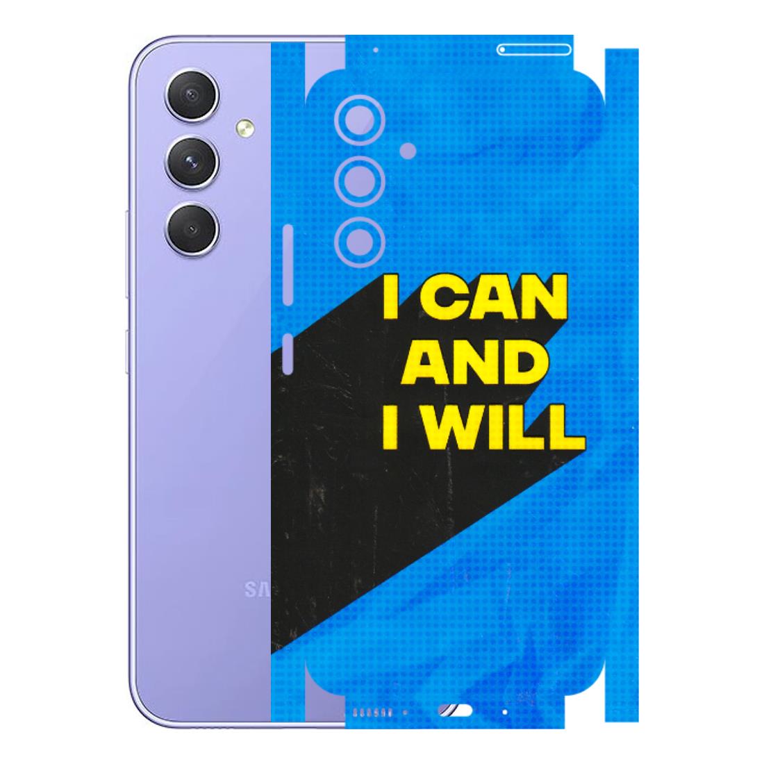 Samsung A/S Series Phone Skins (All Models) - I Can And I Will - 3D Embossed Finish (L-281) Samsung Galaxy A54 (5G)