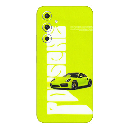 Samsung A/S Series Phone Skins (All Models) - Lime Green Porche - 3D Embossed Finish (L-30) Samsung Galaxy A54 (5G)
