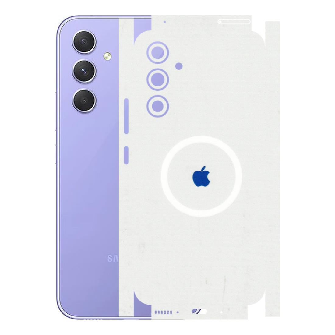 Samsung A/S Series Phone Skins (All Models) - iPhone Magsafe Logo - 3D Embossed Finish (L-320) Samsung Galaxy A54 (5G)