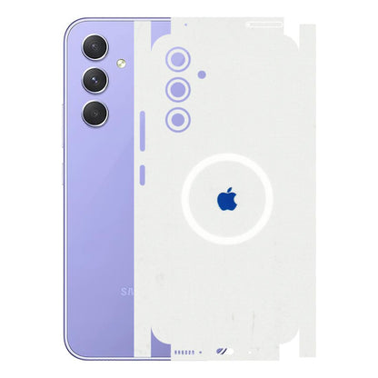 Samsung A/S Series Phone Skins (All Models) - iPhone Magsafe Logo - 3D Embossed Finish (L-320) Samsung Galaxy A54 (5G)