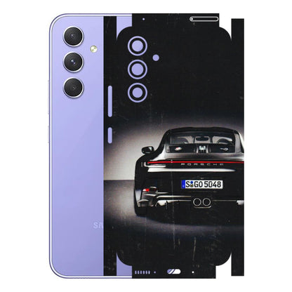 Samsung A/S Series Phone Skins (All Models) - New Black Porsche GT3 - 3D Embossed Finish (L-327) Samsung Galaxy A54 (5G)
