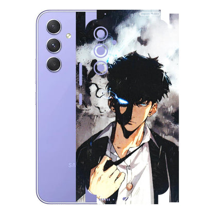 Samsung A/S Series Phone Skins (All Models) - Sung Jinwoo Manhwa Anime - 3D Embossed Finish (L-328) Samsung Galaxy A54 (5G)