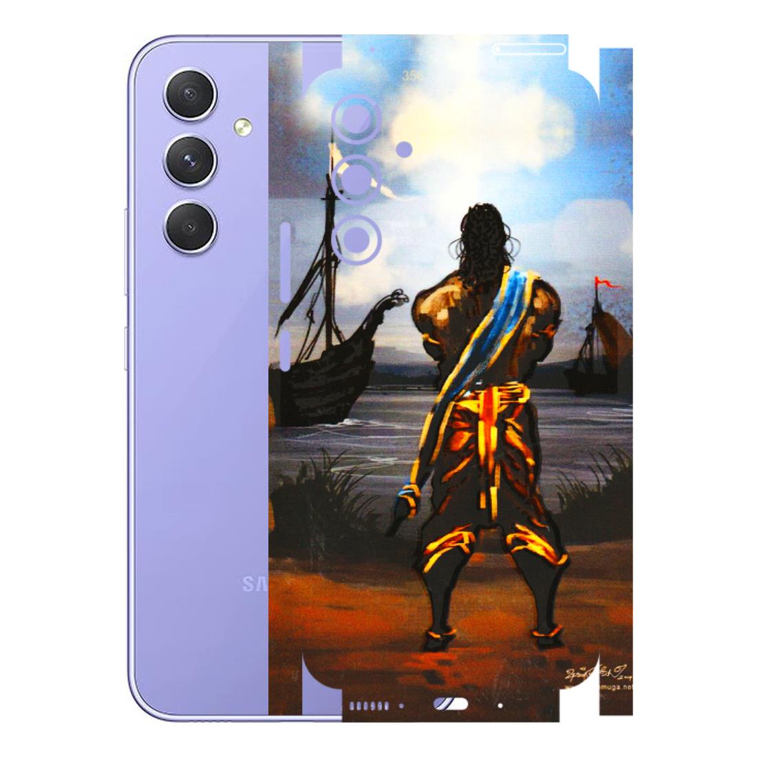 Samsung A/S Series Phone Skins (All Models) - Heavenly God Figure - 3D Embossed Finish (L-34) Samsung Galaxy A54 (5G)