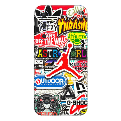 Samsung A/S Series Phone Skins (All Models) - Multi Brands Sticker Graffiti - 3D Embossed Finish (L-37) Samsung Galaxy A54 (5G)
