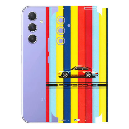 Samsung A/S Series Phone Skins (All Models) - Multicolour Porche - 3D Embossed Finish (L-39) Samsung Galaxy A54 (5G)