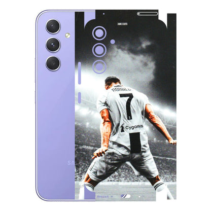 Samsung A/S Series Phone Skins (All Models) - Ronaldo CR7 Crazy - 3D Embossed Finish (L-44) Samsung Galaxy A54 (5G)