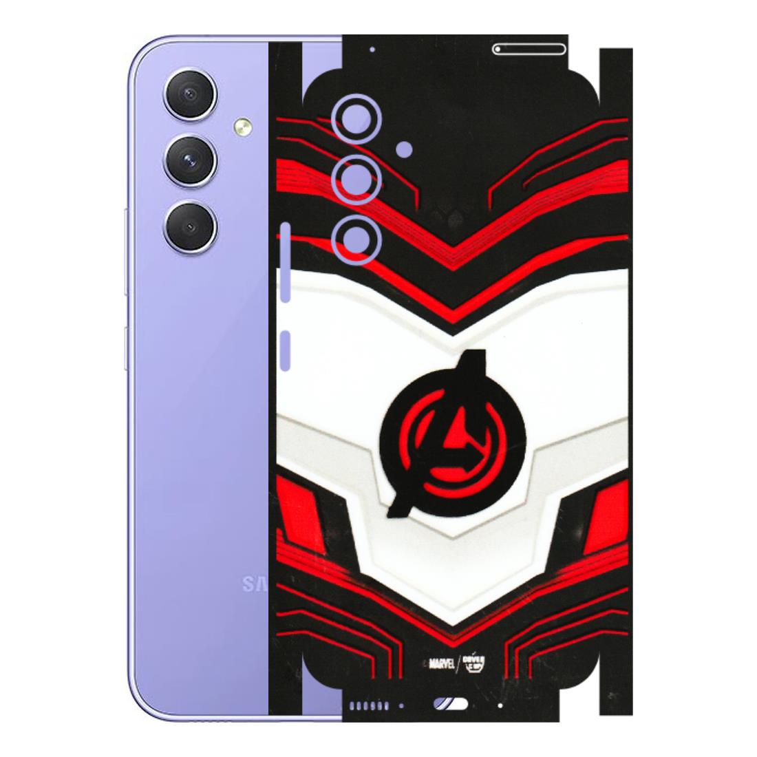 Samsung A/S Series Phone Skins (All Models) - Avengers Logo - 3D Embossed Finish (L-55) Samsung Galaxy A54 (5G)