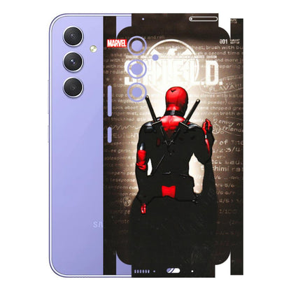 Samsung A/S Series Phone Skins (All Models) - Deadpool - 3D Embossed Finish (L-56) Samsung Galaxy A54 (5G)
