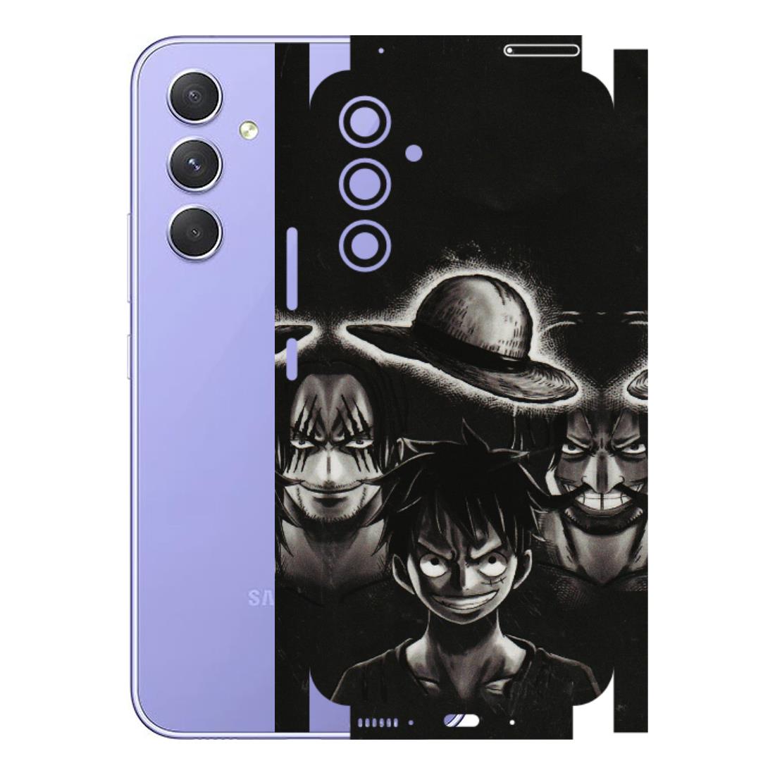 Samsung A/S Series Phone Skins (All Models) - Black Luffy Hat - 3D Embossed Finish (L-57) Samsung Galaxy A54 (5G)