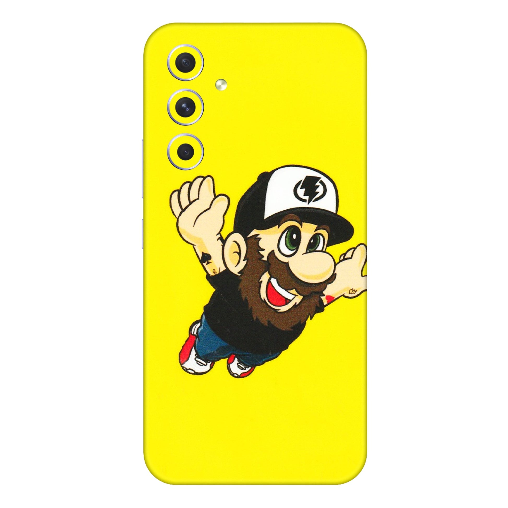 Samsung A/S Series Phone Skins (All Models) - Flying Beardo - 3D Embossed Finish (L-60) Samsung Galaxy A54 (5G)