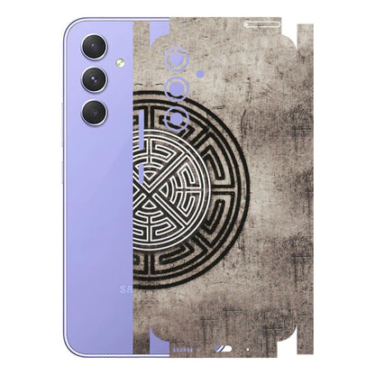 Samsung A/S Series Phone Skins (All Models) - Mysterious Circular Design - 3D Embossed Finish (L-63) Samsung Galaxy A54 (5G)