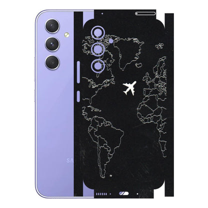 Samsung A/S Series Phone Skins (All Models) - Never Ending Travel - 3D Embossed Finish (L-79) Samsung Galaxy A54 (5G)