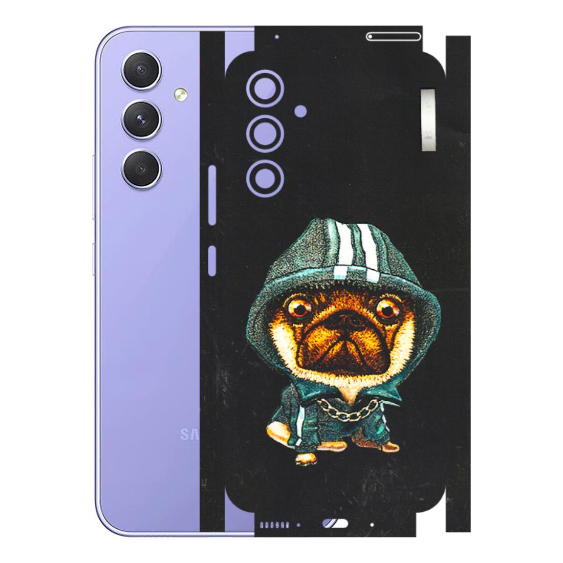 Samsung A/S Series Phone Skins (All Models) - Puppy N Hoodie - 3D Embossed Finish (L-90) Samsung Galaxy A54 (5G)