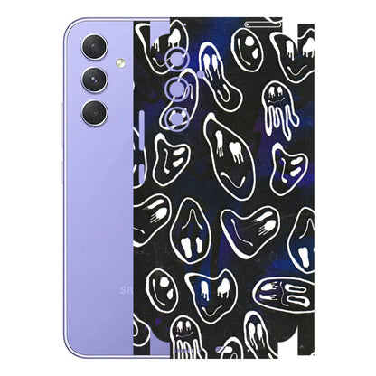 Samsung A/S Series Phone Skins (All Models) - Distorted Smileys - 3D Embossed Finish (L-92) Samsung Galaxy A54 (5G)