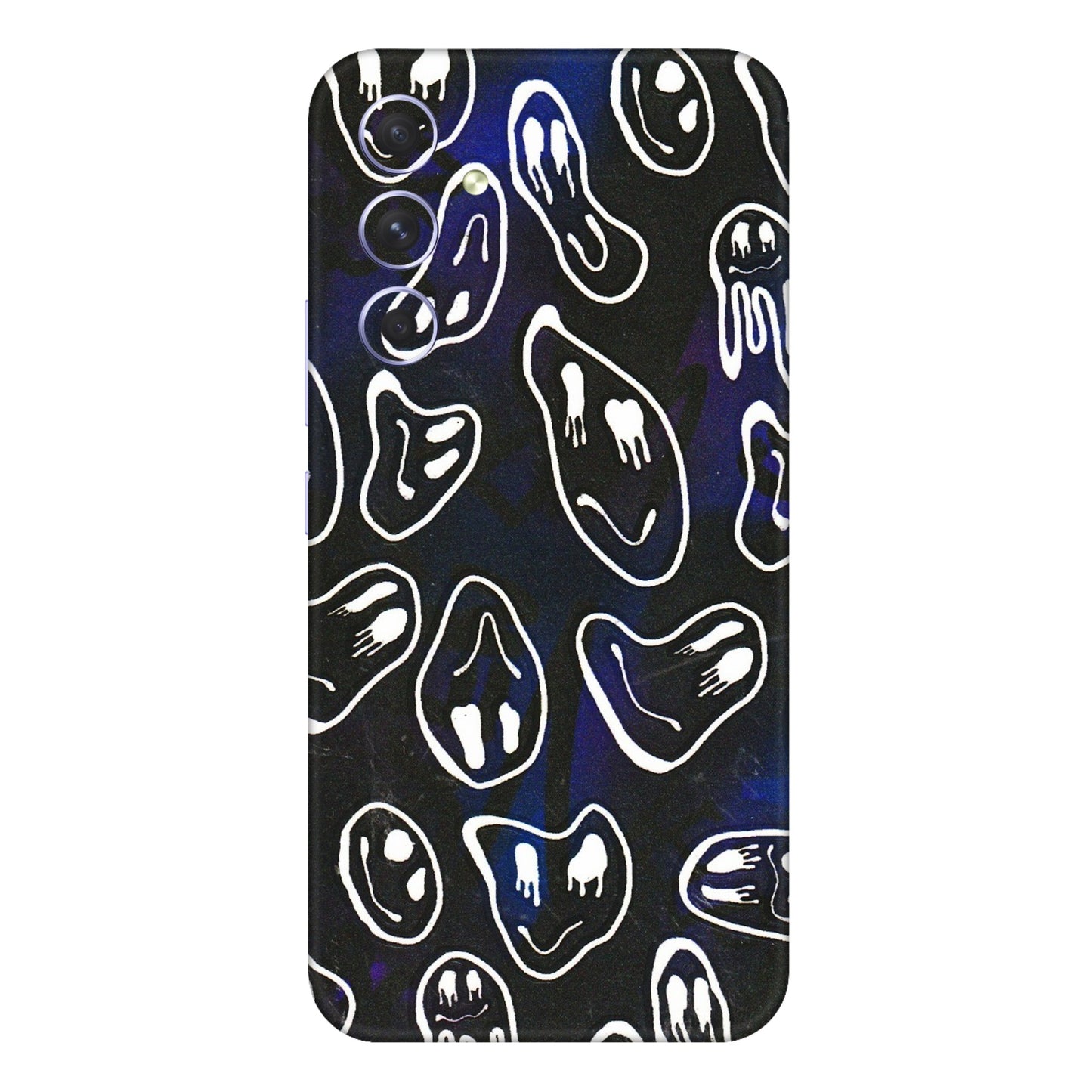 Samsung A/S Series Phone Skins (All Models) - Distorted Smileys - 3D Embossed Finish (L-92) Samsung Galaxy A54 (5G)