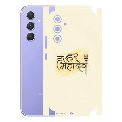 Samsung A/S Series Phone Skins (All Models) - Har Har Mahadev - Matte Finish (M-10) Samsung Galaxy A54 (5G)